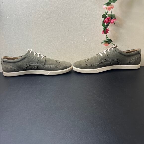 Cole Haan Men’s Suede Wingtip Sneakers Gray Casual Lace Up Shoes ? main image 5